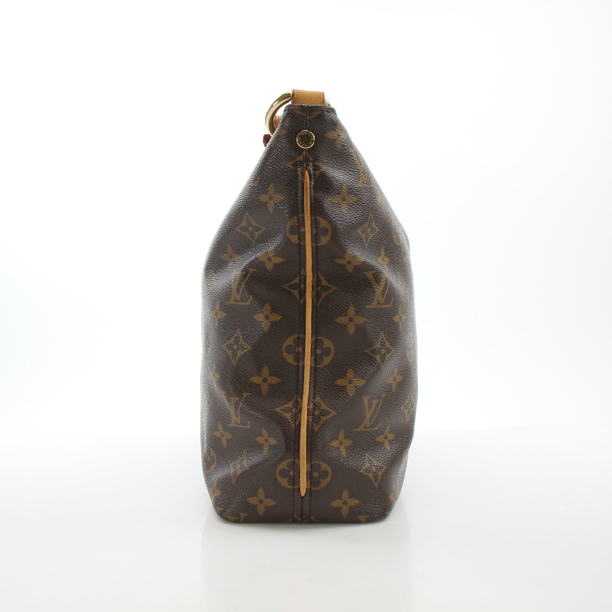 Louis Vuitton Sully MM Monogram Hobo Shoulder Bag with gold-tone hardware and adjustable strap, featuring signature monogram canvas.
