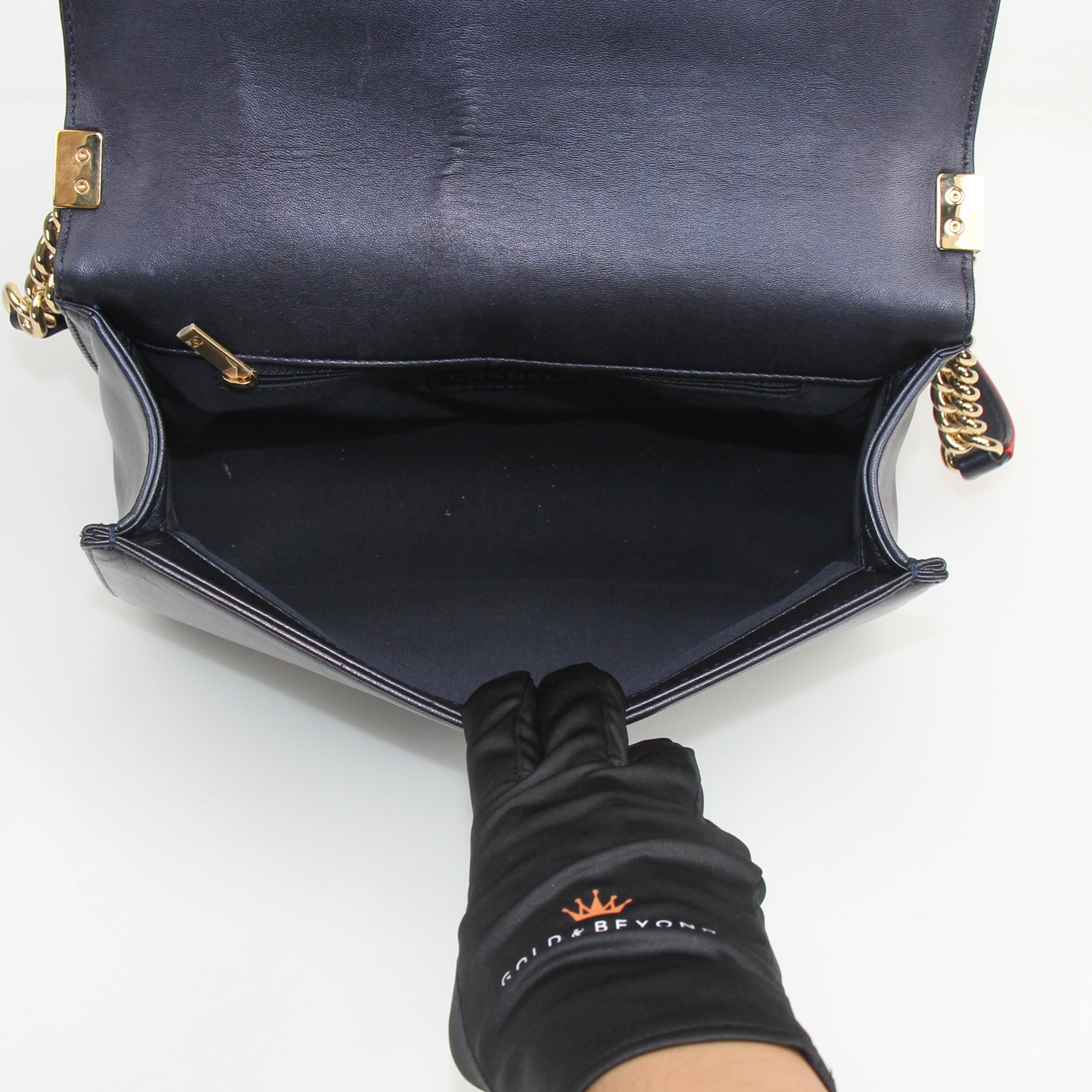 Chanel Cube Embossed New Medium Boy Flap Bag
