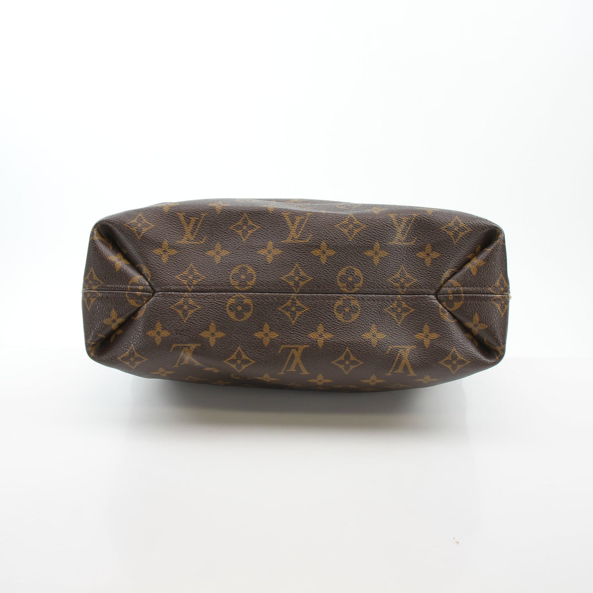 Louis Vuitton Sully MM Monogram Hobo Shoulder Bag in brown with gold hardware, featuring monogram canvas and top handle.