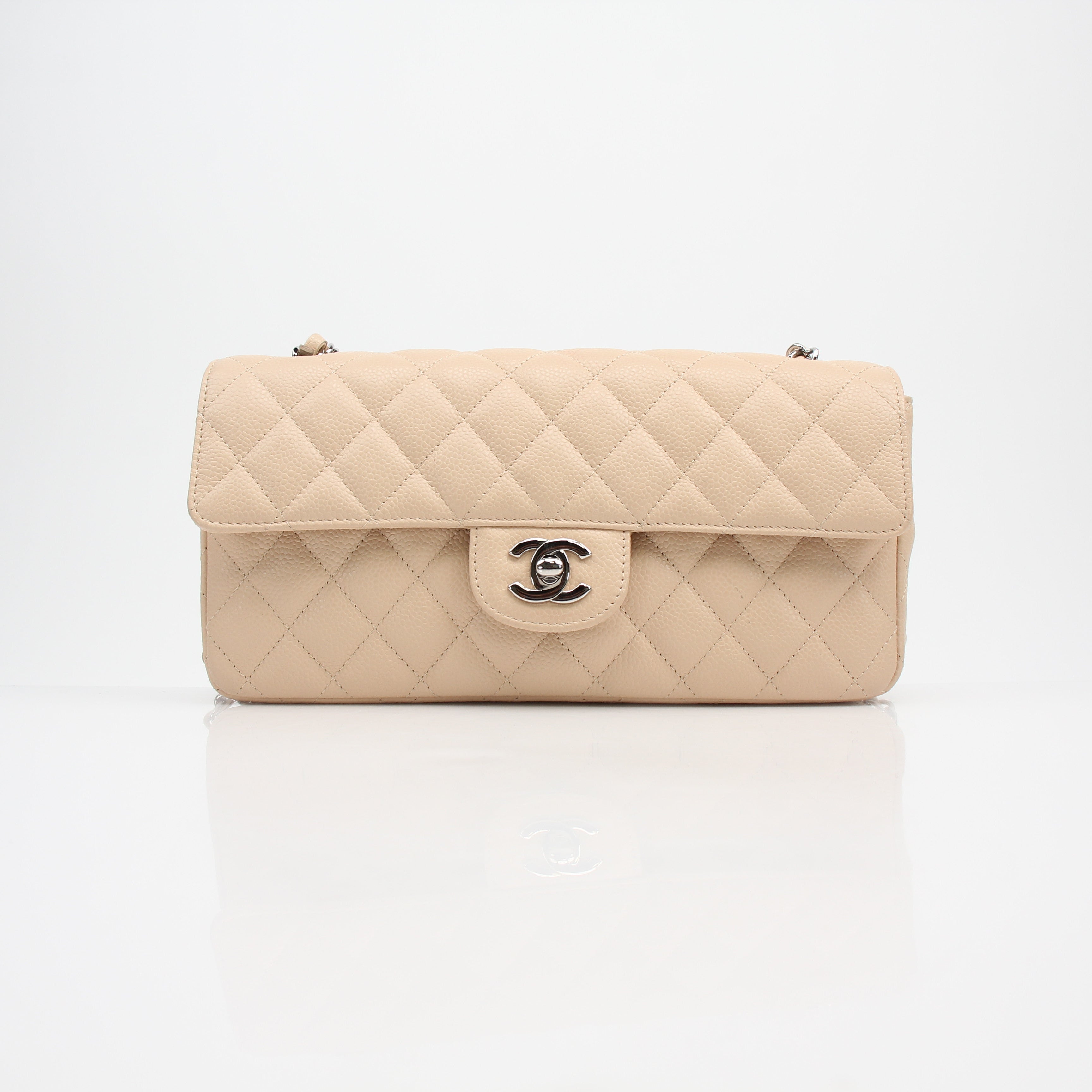 Chanel Caviar East West Shoulder Flap Bag