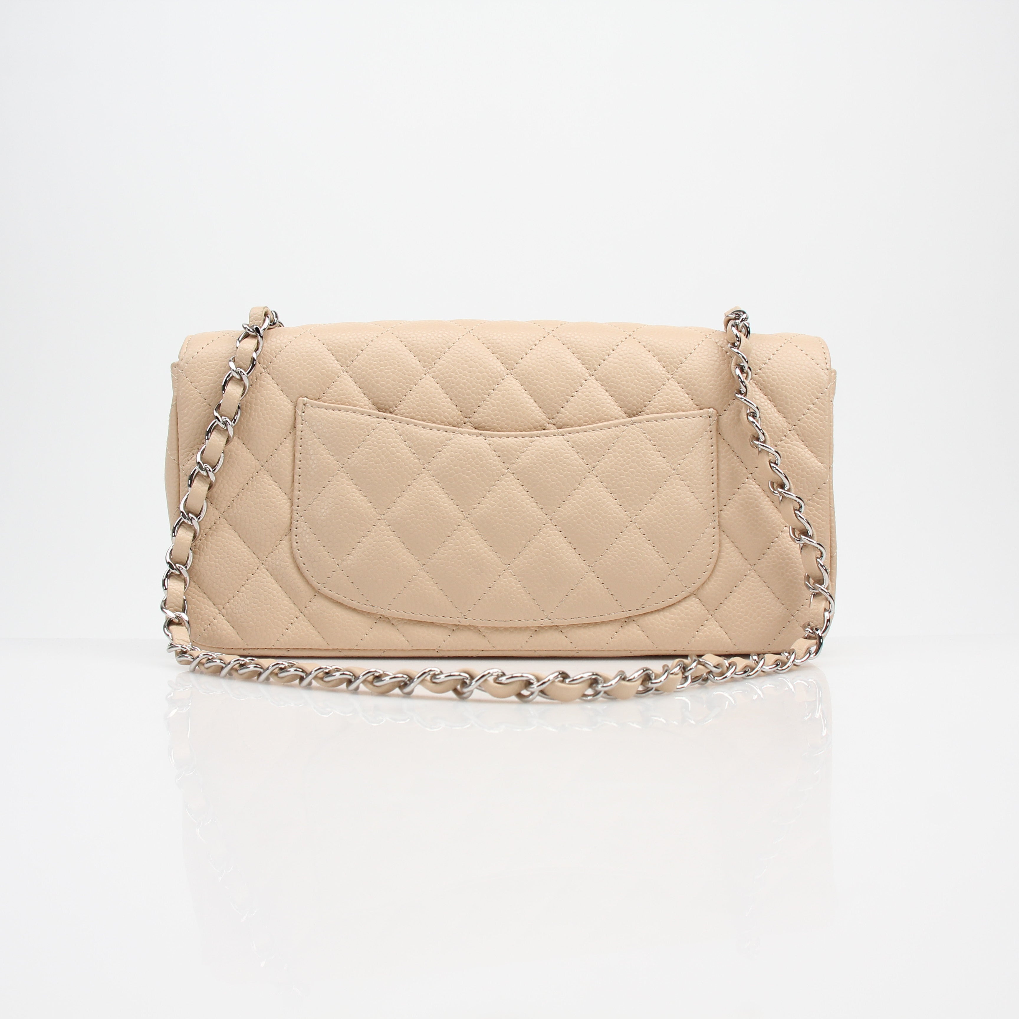 Chanel Caviar East West Shoulder Flap Bag