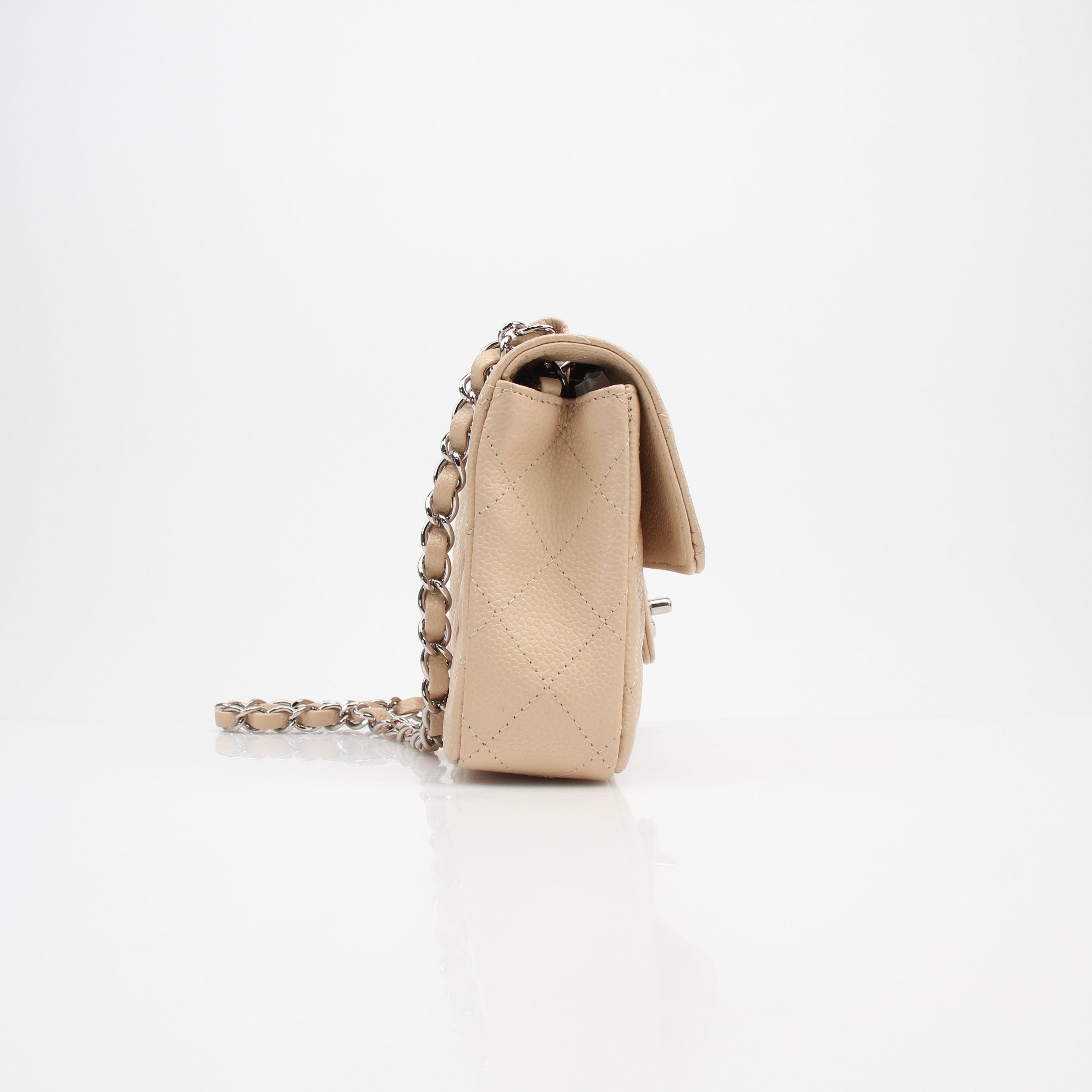 Chanel Caviar East West Shoulder Flap Bag
