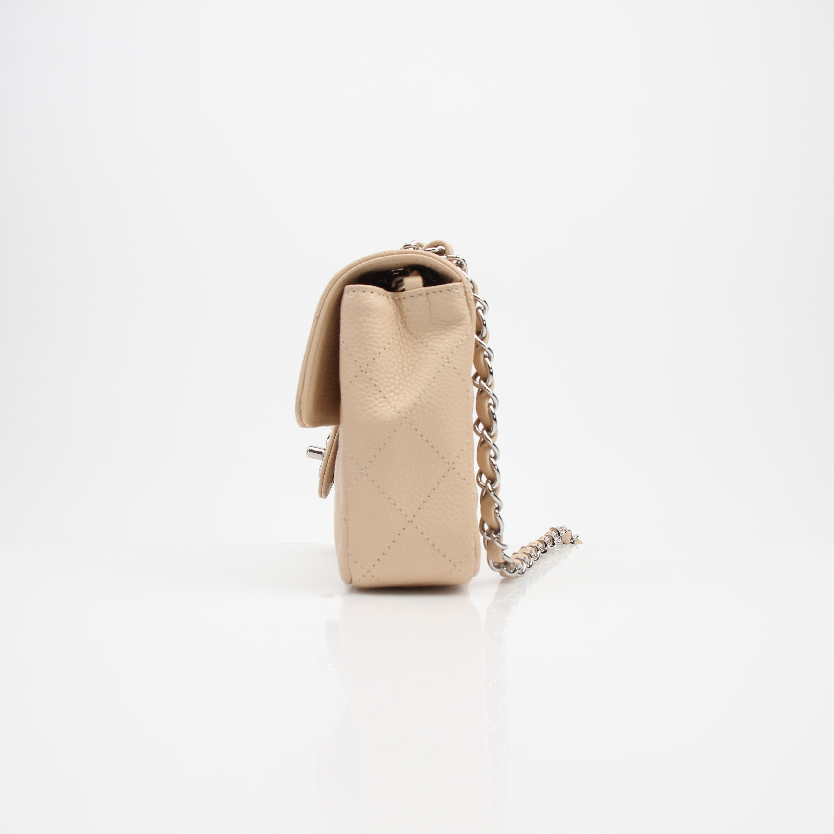 Chanel Caviar East West Shoulder Flap Bag