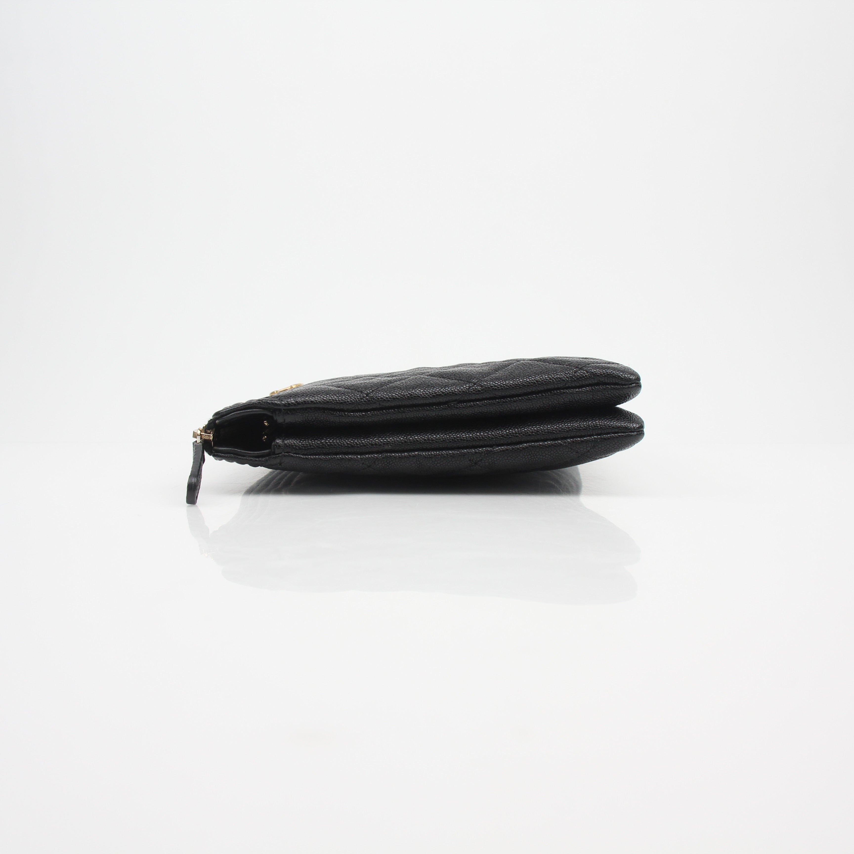 Chanel Quilted Boy O Case Clutch Bag