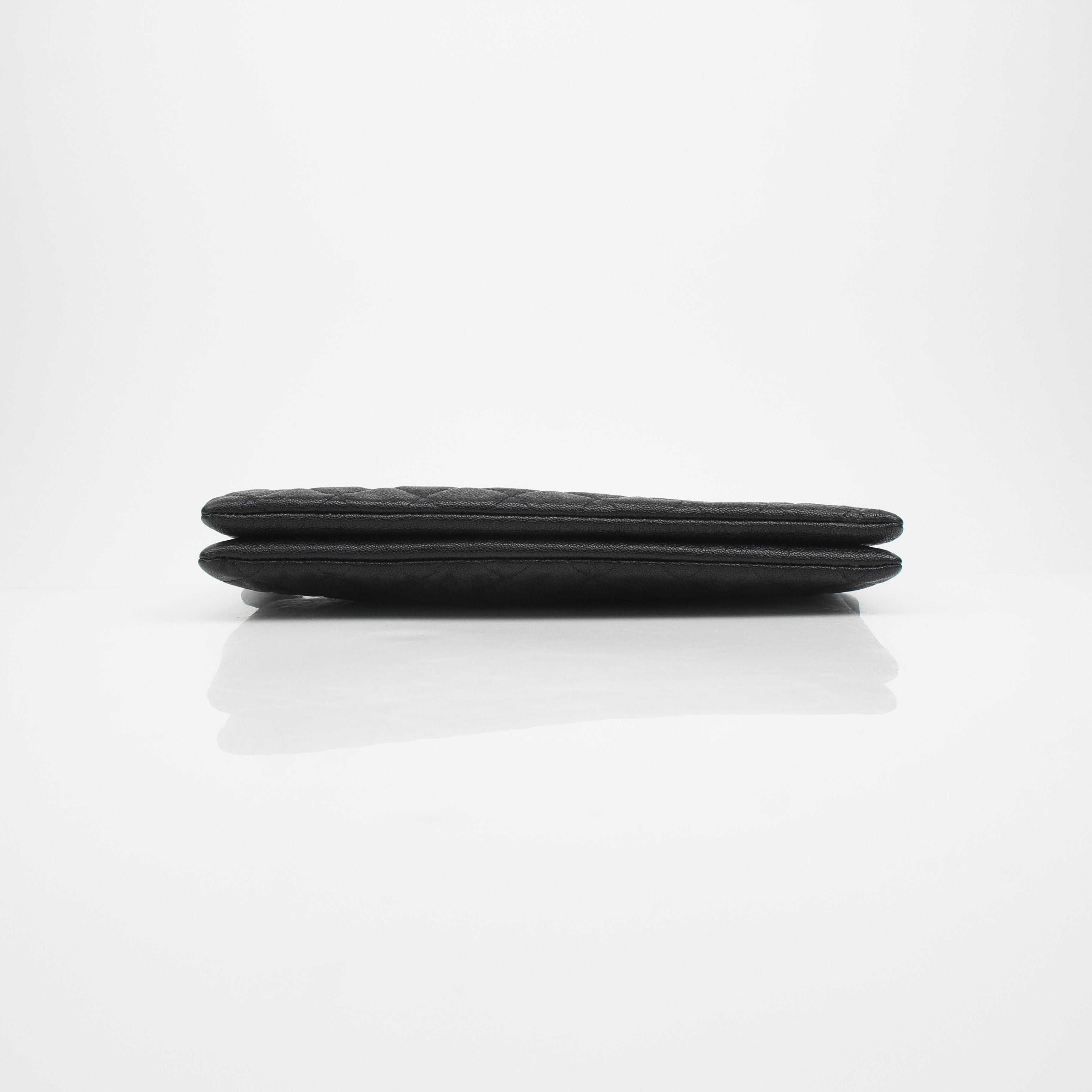 Chanel Quilted Boy O Case Clutch Bag