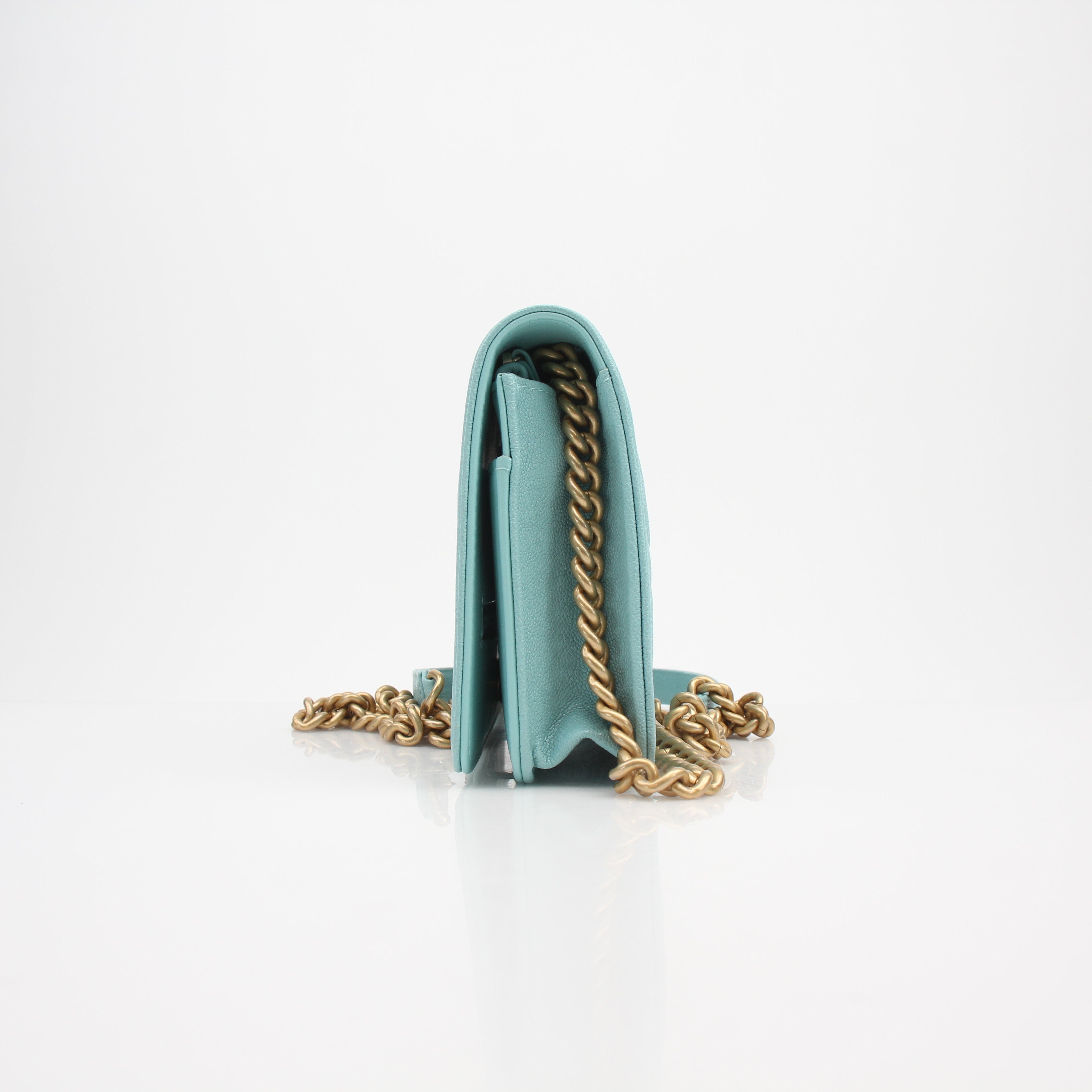 Chanel Quilted Boy Wallet on Chain Crossbody Bag