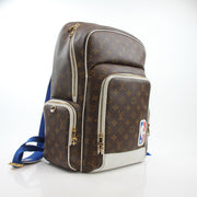 Louis Vuitton x NBA monogram travel backpack by Gold & Beyond, featuring signature design and spacious main compartment.