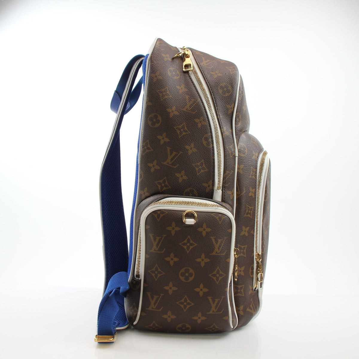 Louis Vuitton x NBA monogram travel backpack by Gold & Beyond, featuring a spacious design and iconic logo pattern.