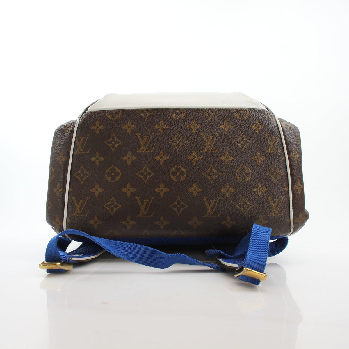 Louis Vuitton x NBA monogram travel backpack by Gold & Beyond, featuring Louis Vuitton branding and spacious design.