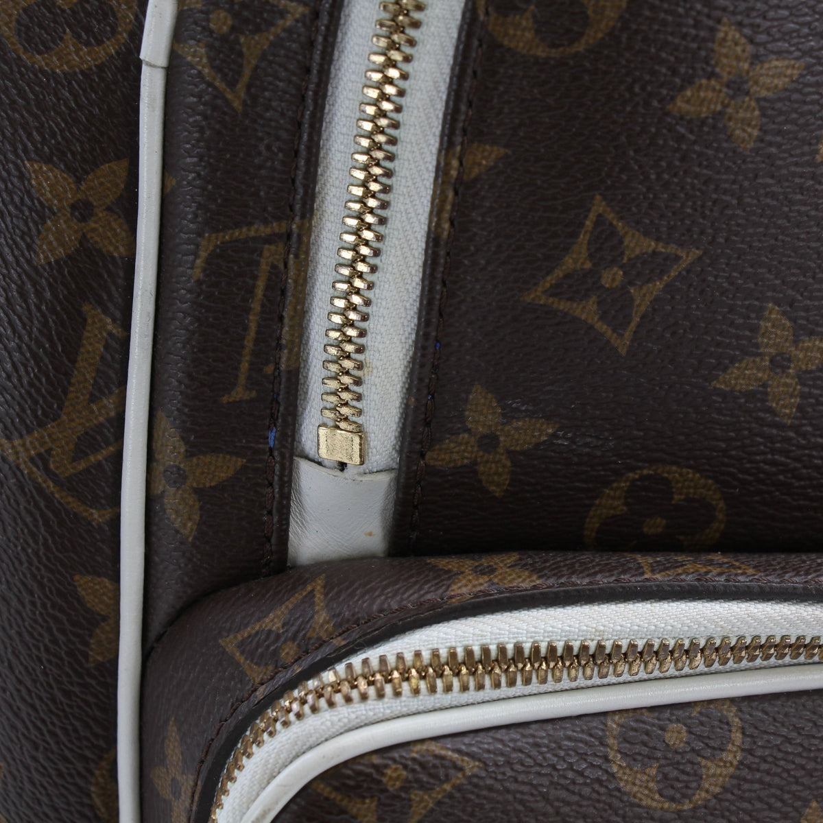 Louis Vuitton x NBA monogram travel backpack by Gold & Beyond, featuring iconic Louis Vuitton monogram design and adjustable straps.