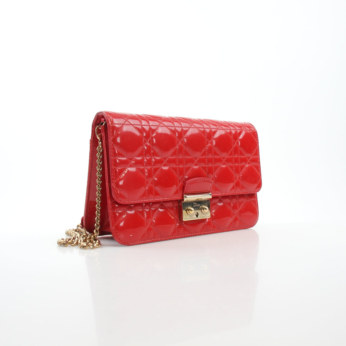 Gold & Beyond Christian Dior Miss Dior Promenade Chain Bag handbag with gold chain and elegant design, close-up view.