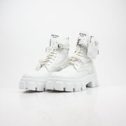 Prada Monolith Leather Combat Boots