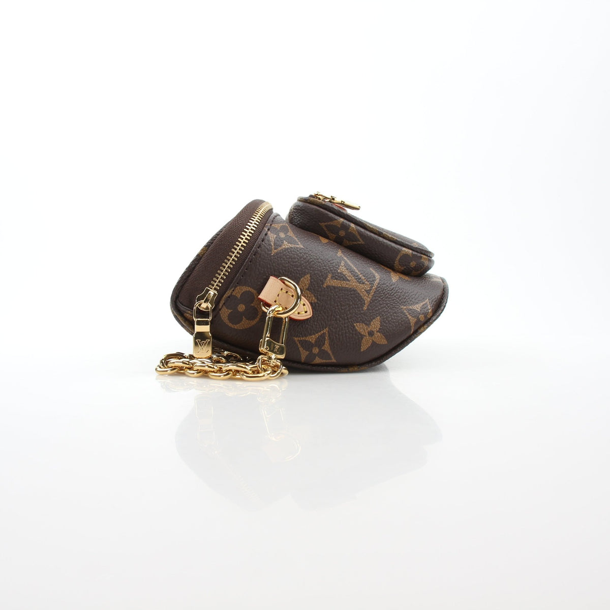 Louis Vuitton x Takashi Murakami Monogram Cerises mini bumbag handbag with colorful cherry design and gold hardware.