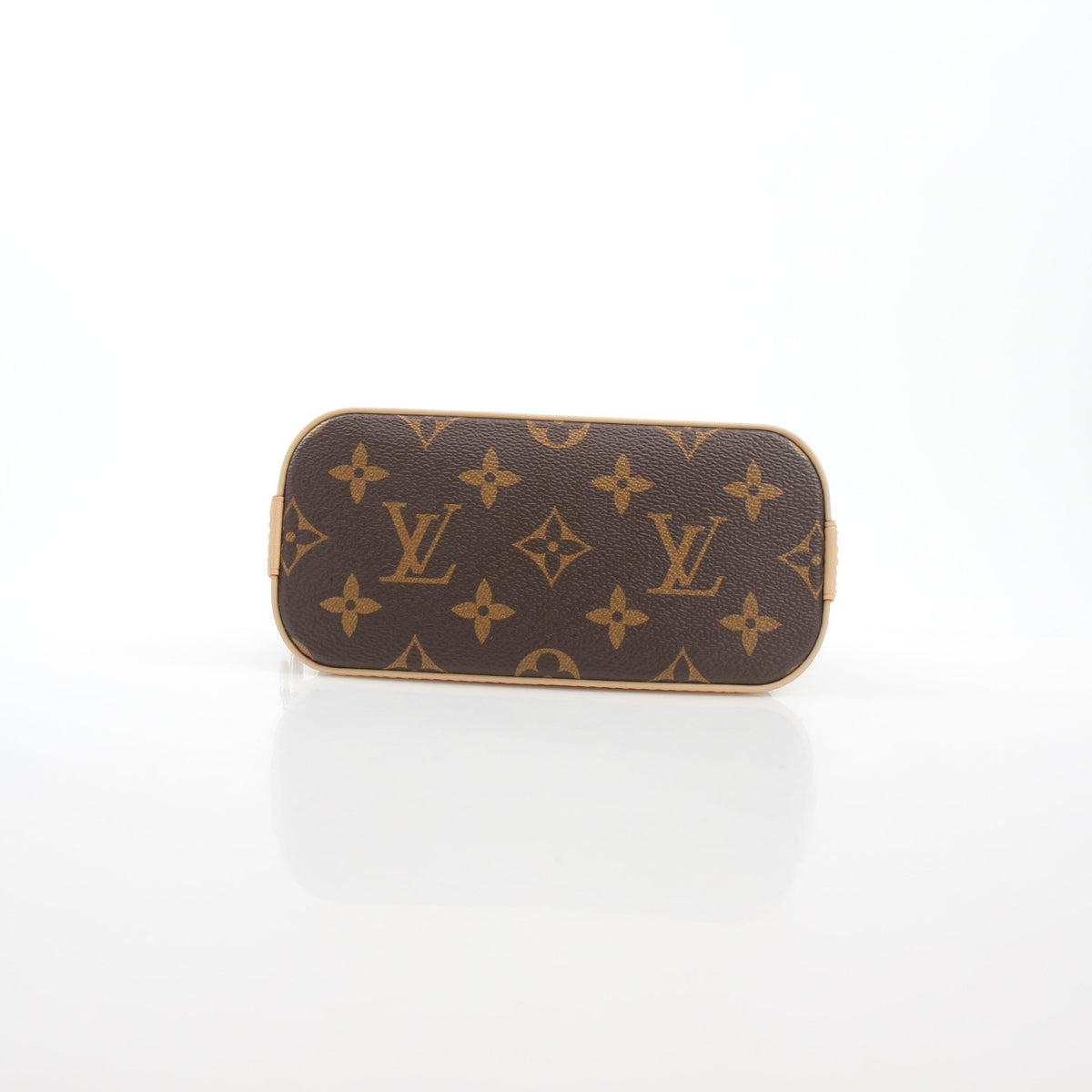 Louis Vuitton x Takashi Murakami Cerises Nano Alma Monogram handbag with colorful cherry design, gold hardware, and monogram pattern.