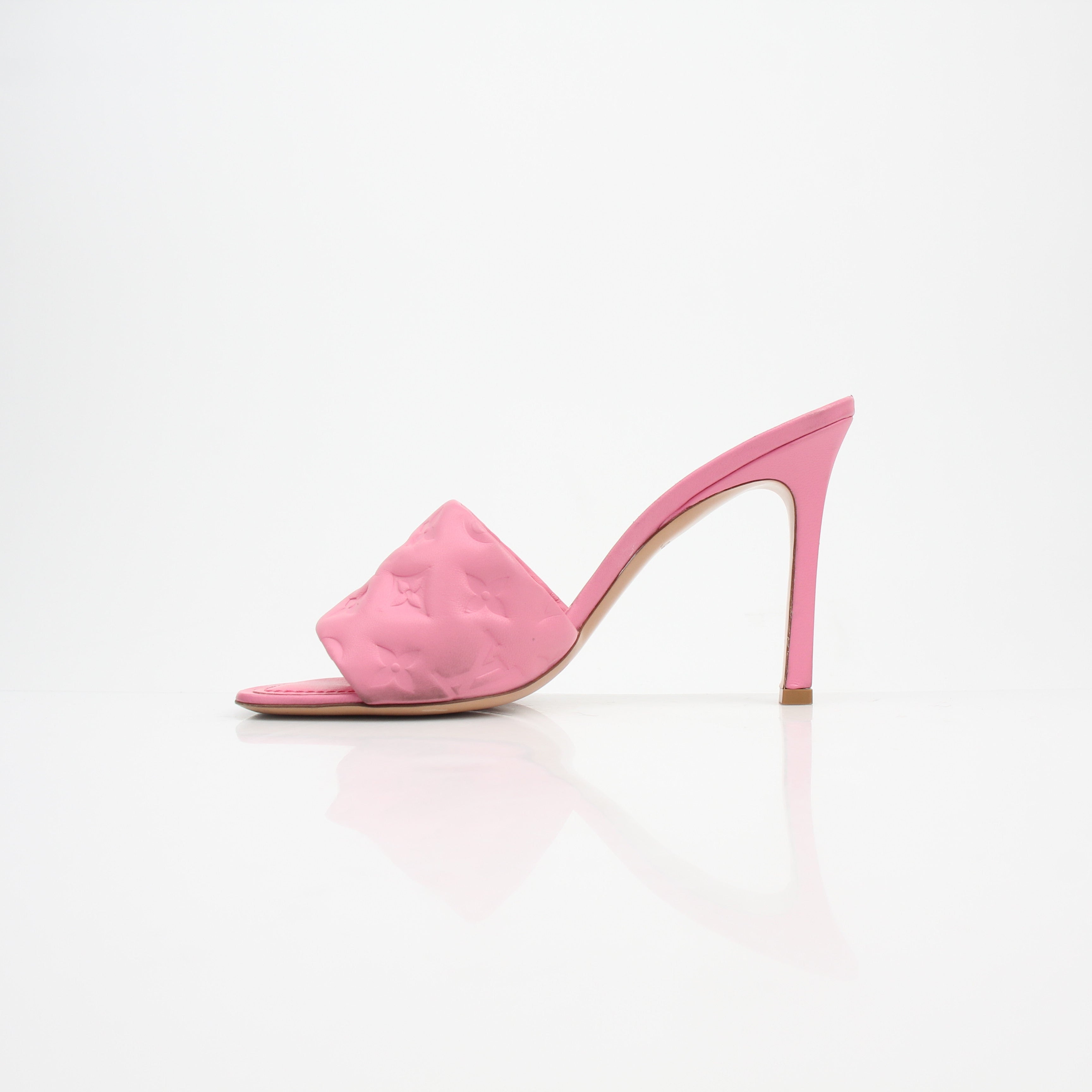 Louis Vuitton Revival Mule Pink Monogram Heels
