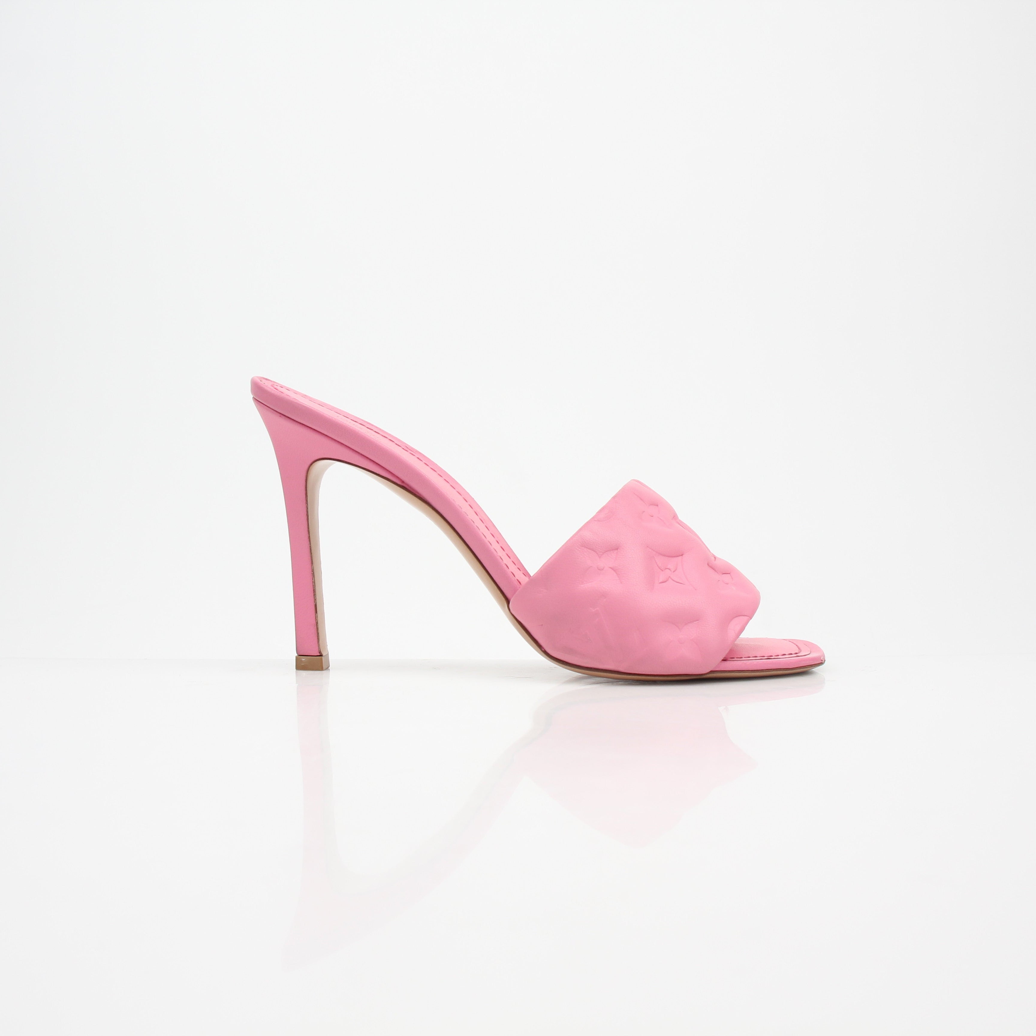 Louis Vuitton Revival Mule Pink Monogram Heels