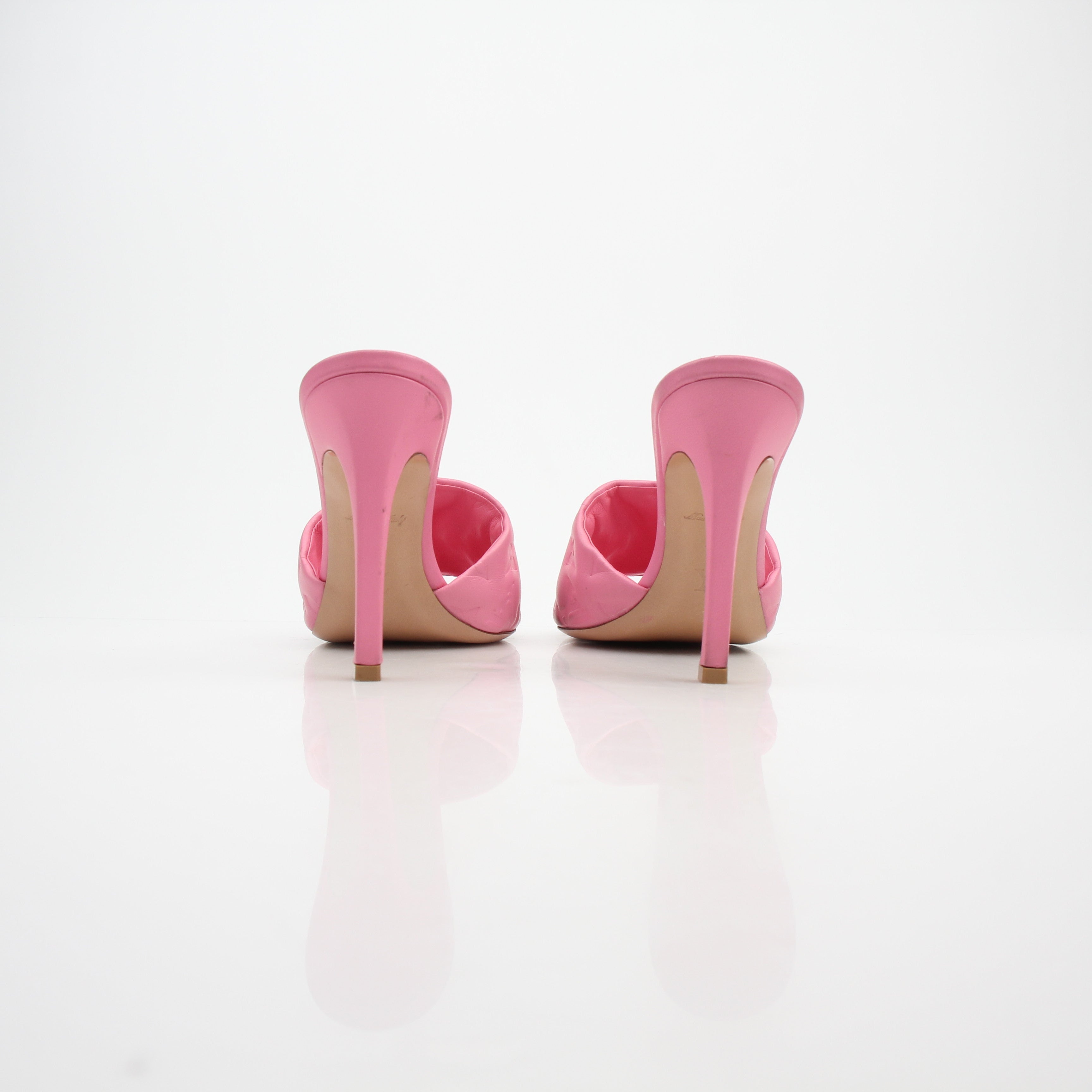 Louis Vuitton Revival Mule Pink Monogram Heels