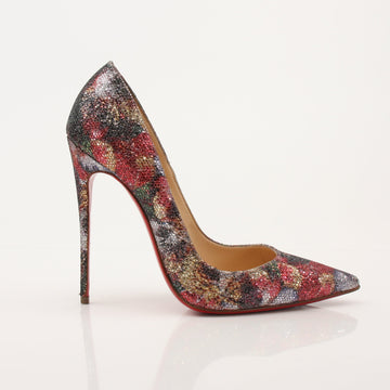 Christian Louboutin So Kate 120 Glitter Pumps