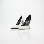 Saint Laurent Zoe Pointed Toe Leather Heels
