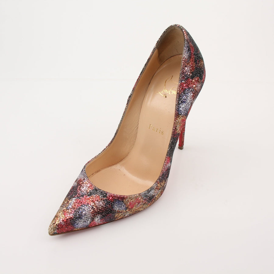 Christian Louboutin So Kate 120 Glitter Pumps
