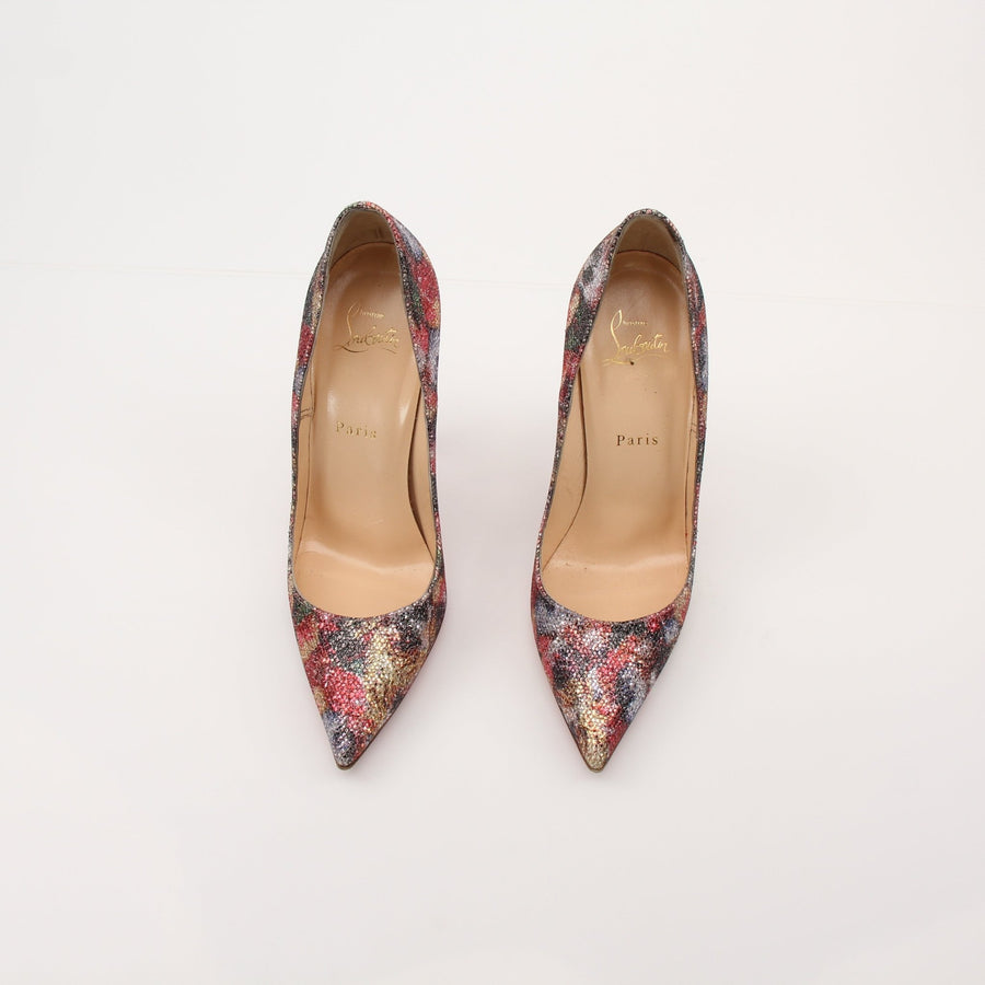 Christian Louboutin So Kate 120 Glitter Pumps