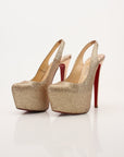 Christian Louboutin Daffodil Sling Platform Heels