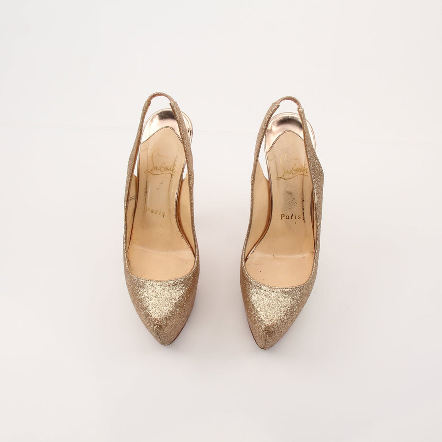 Christian Louboutin Daffodil Sling Platform Heels