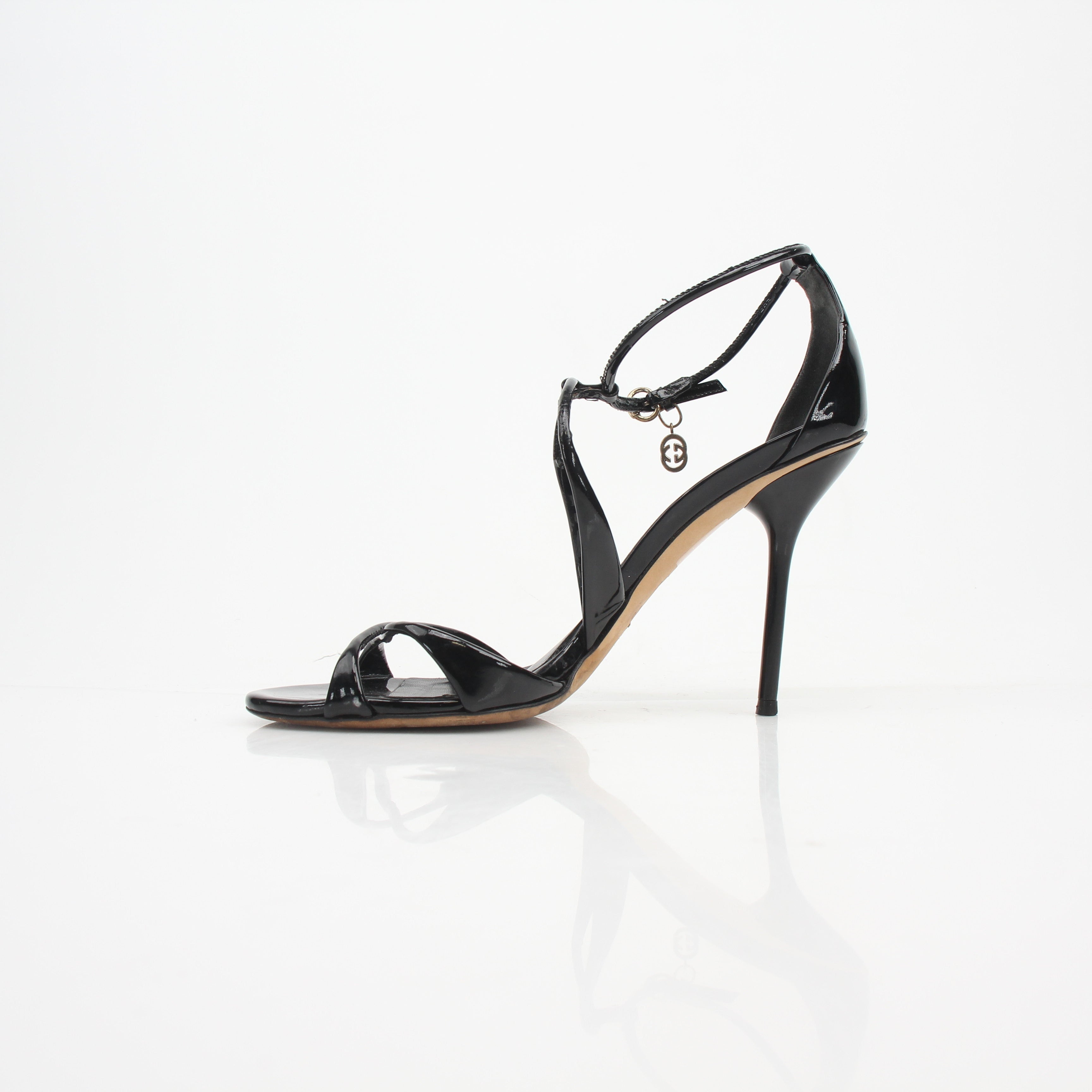 Gucci Patent Leather Strappy Sandals