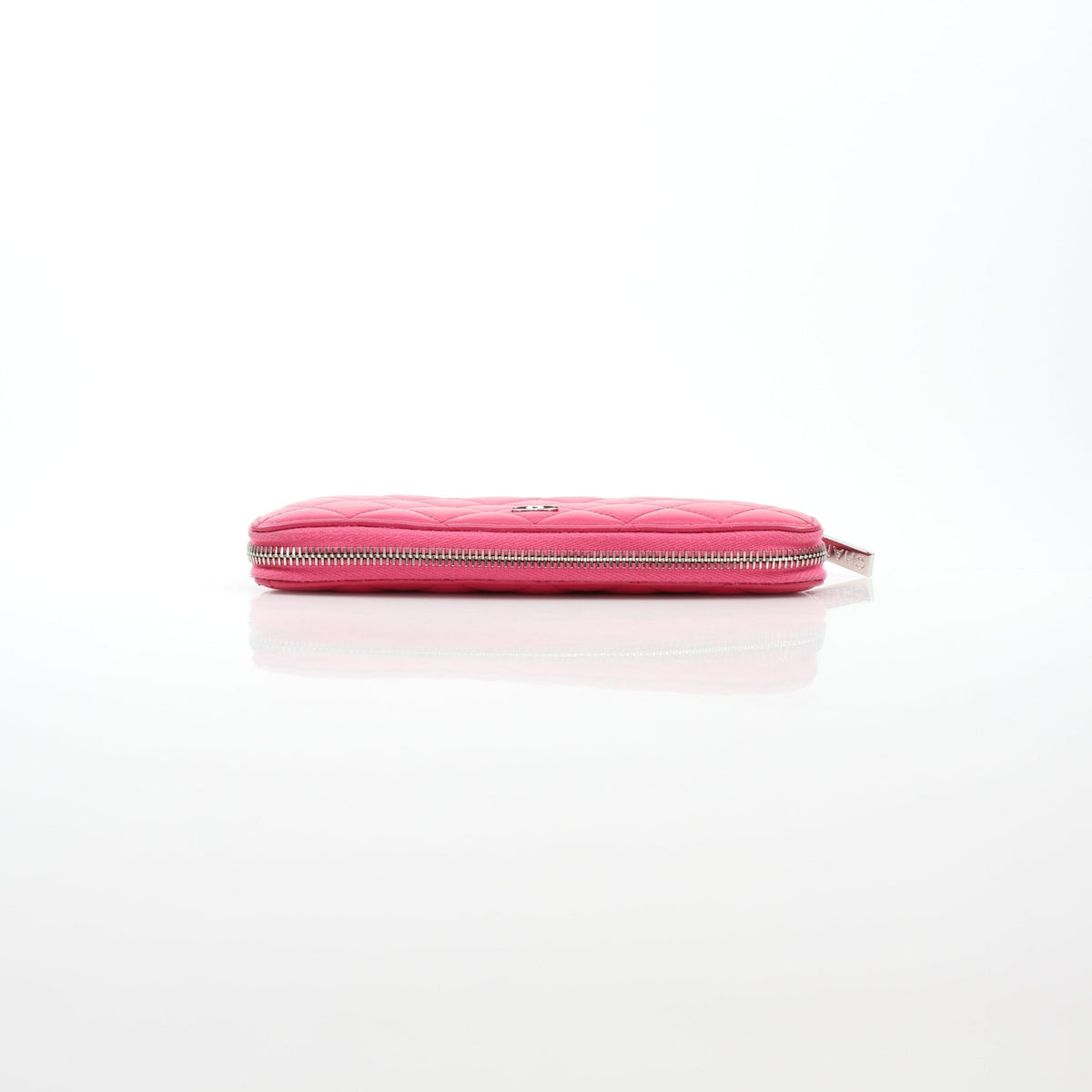 Pink Chanel zip-around long wallet by Gold & Beyond