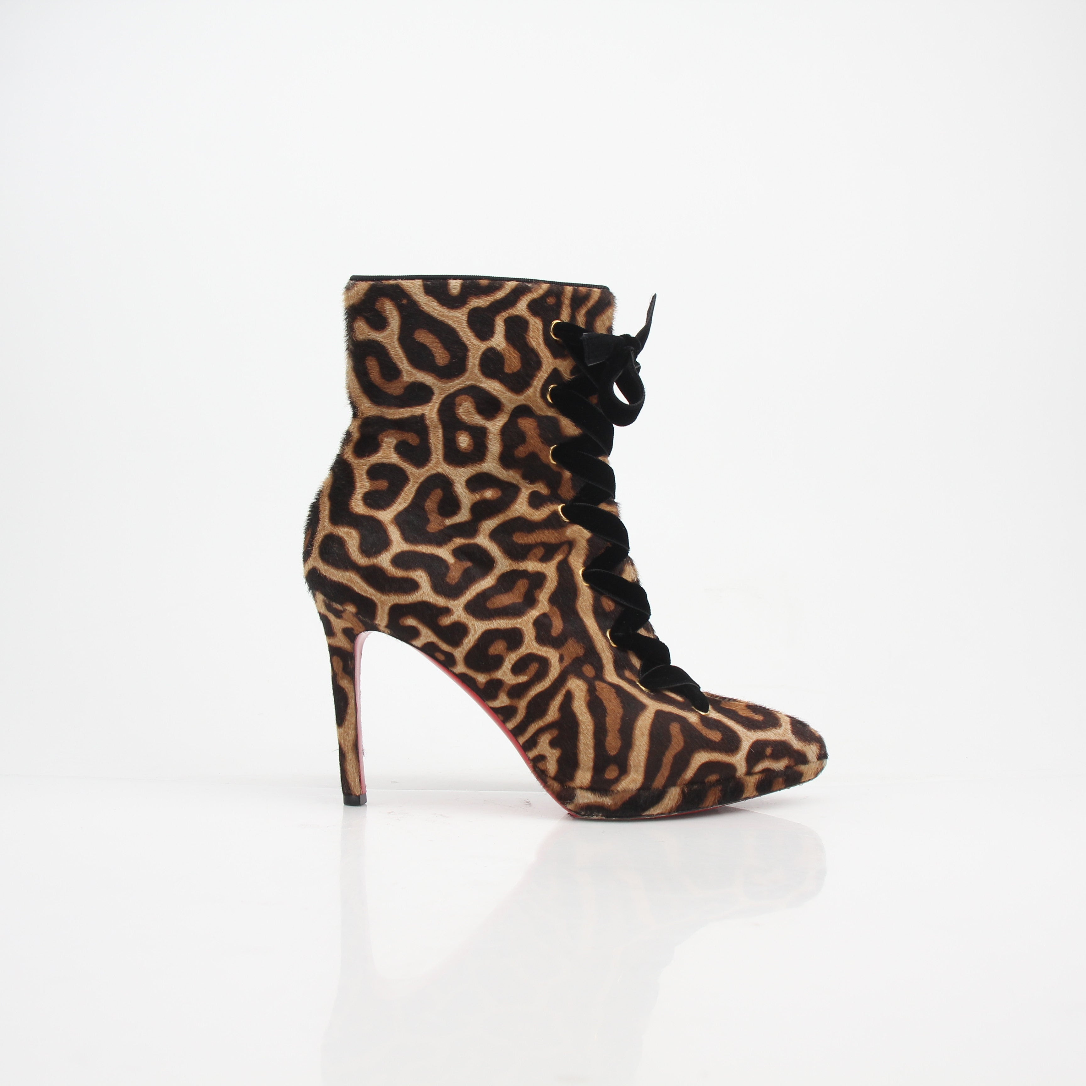 Christian Louboutin Circus Nana Pony Hair Ankle Boots