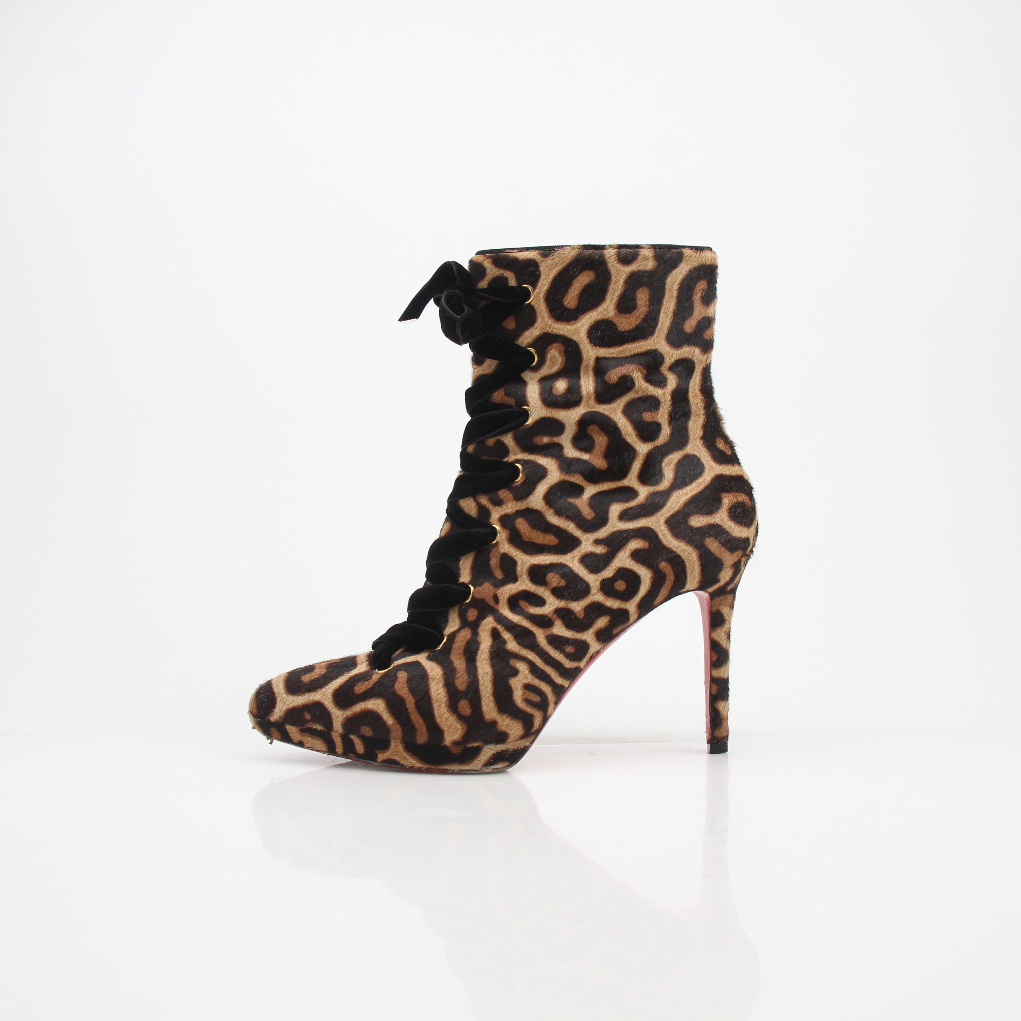 Christian Louboutin Circus Nana Pony Hair Ankle Boots