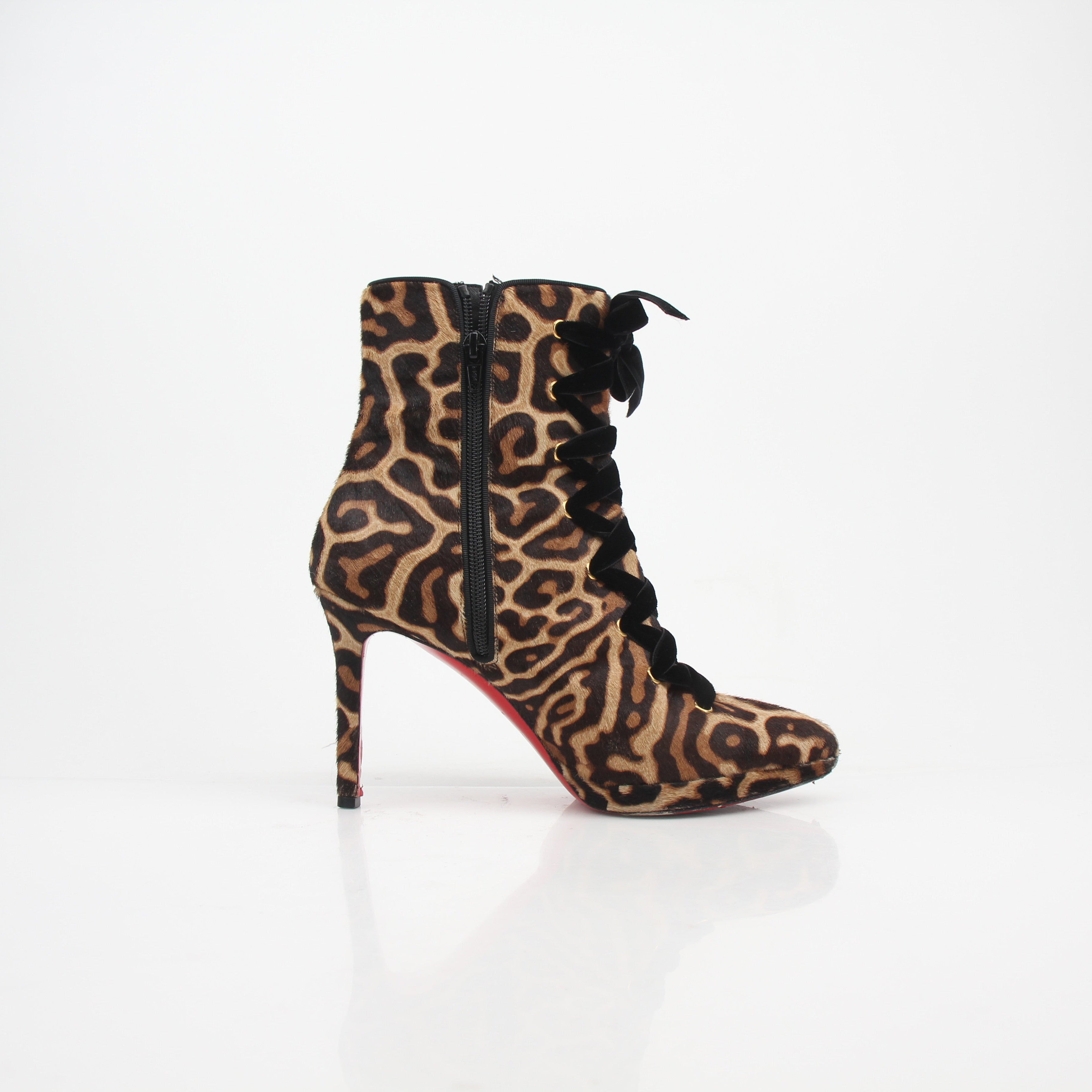 Christian Louboutin Circus Nana Pony Hair Ankle Boots