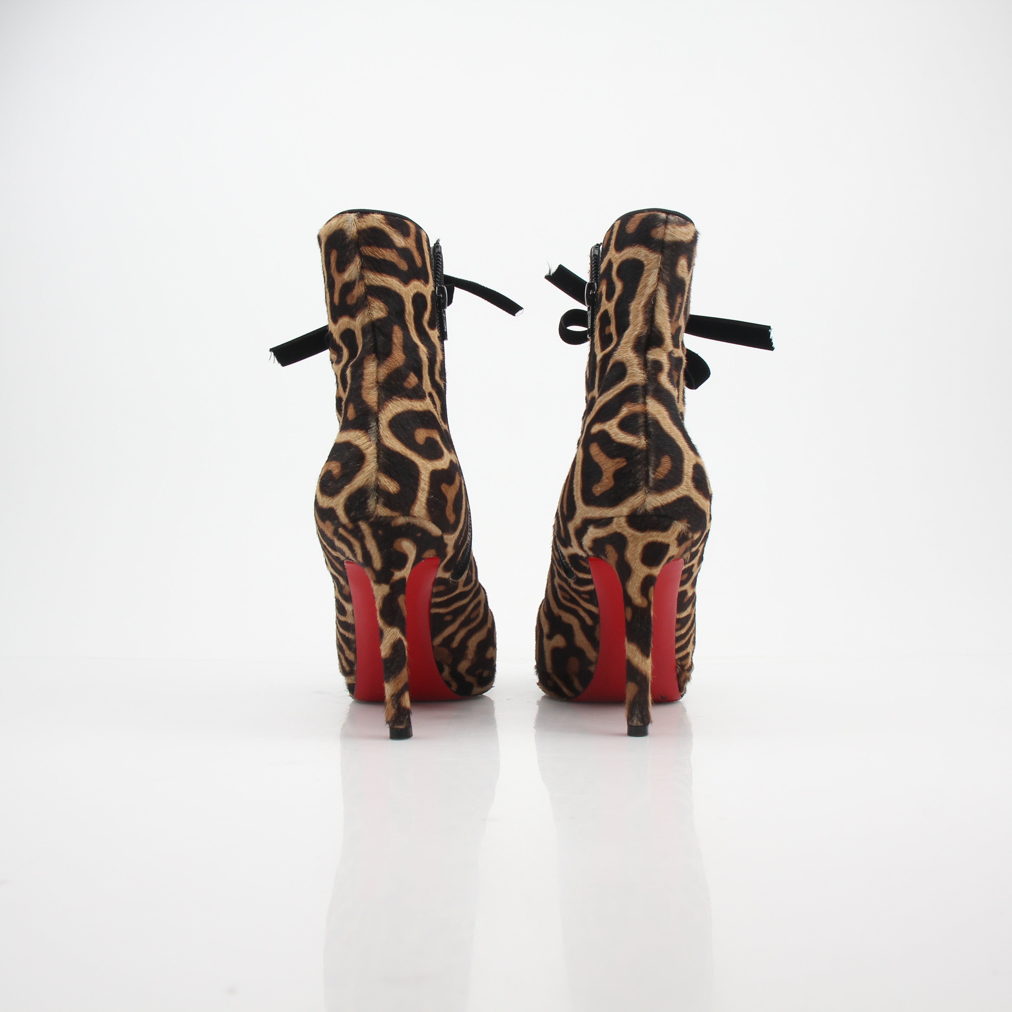 Christian Louboutin Circus Nana Pony Hair Ankle Boots