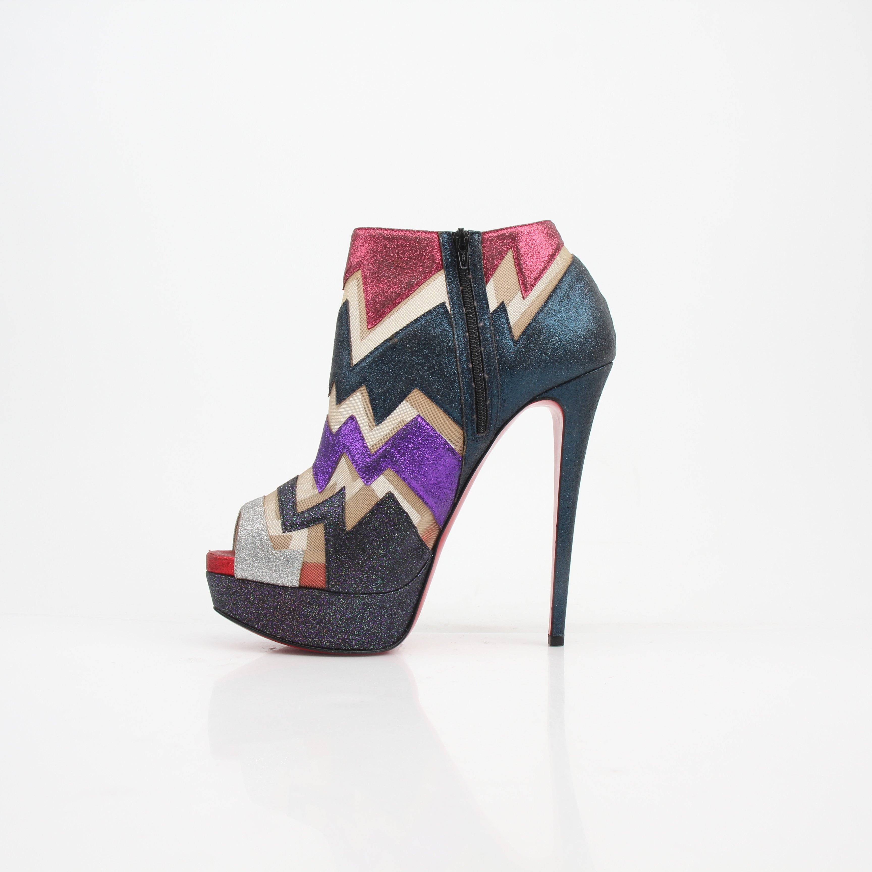 Christian Louboutin Ziggy Glitter Booty