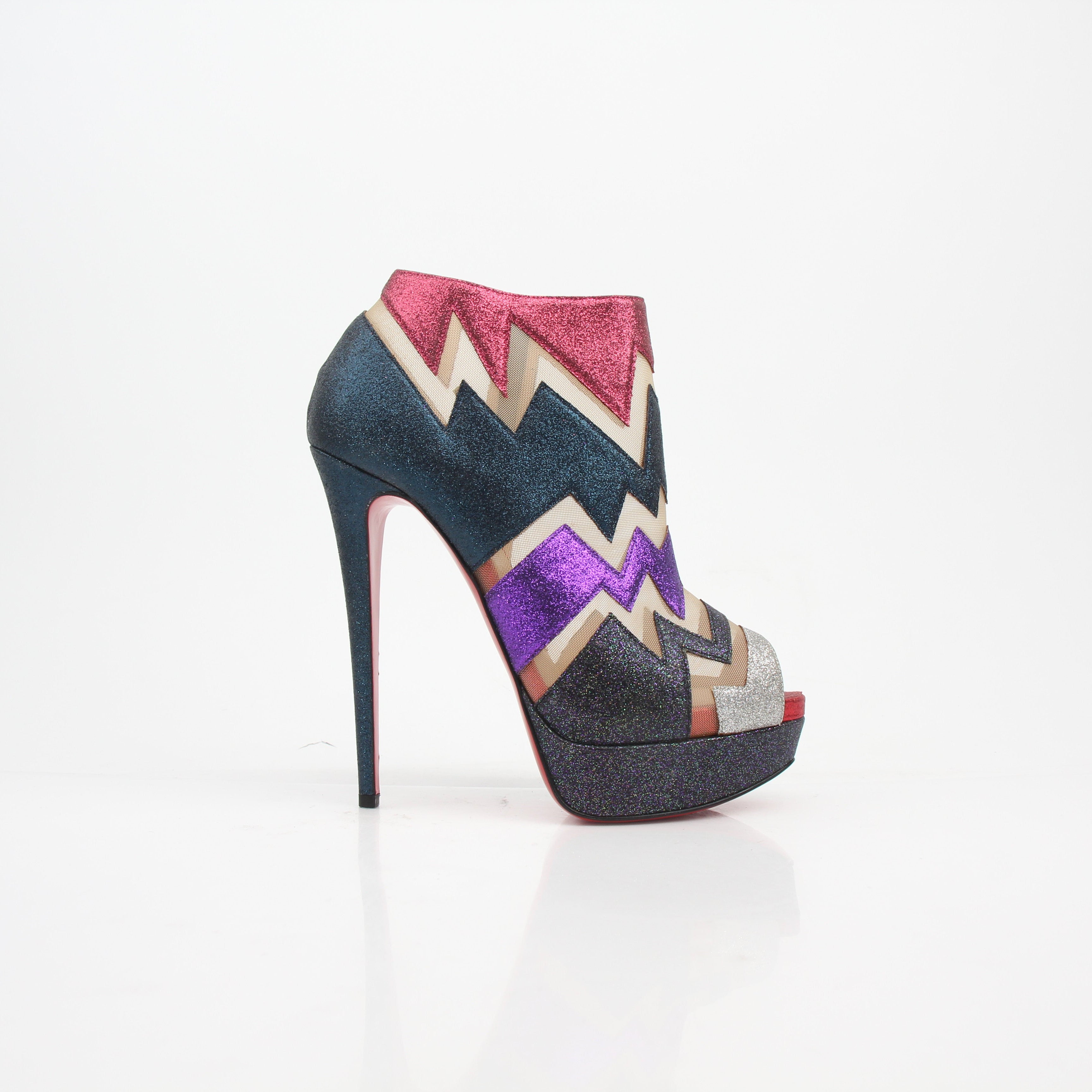 Christian Louboutin Ziggy Glitter Booty