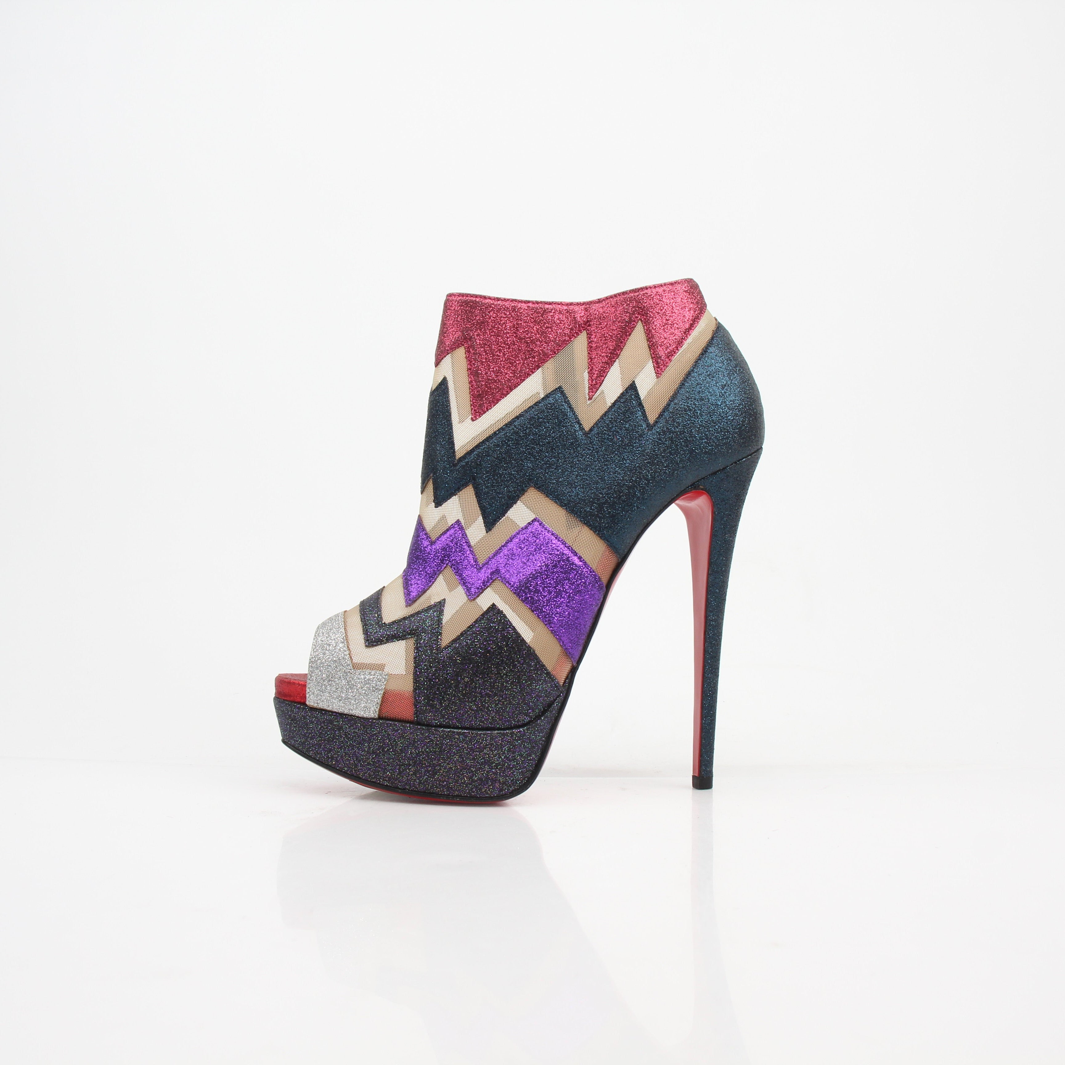 Christian Louboutin Ziggy Glitter Booty