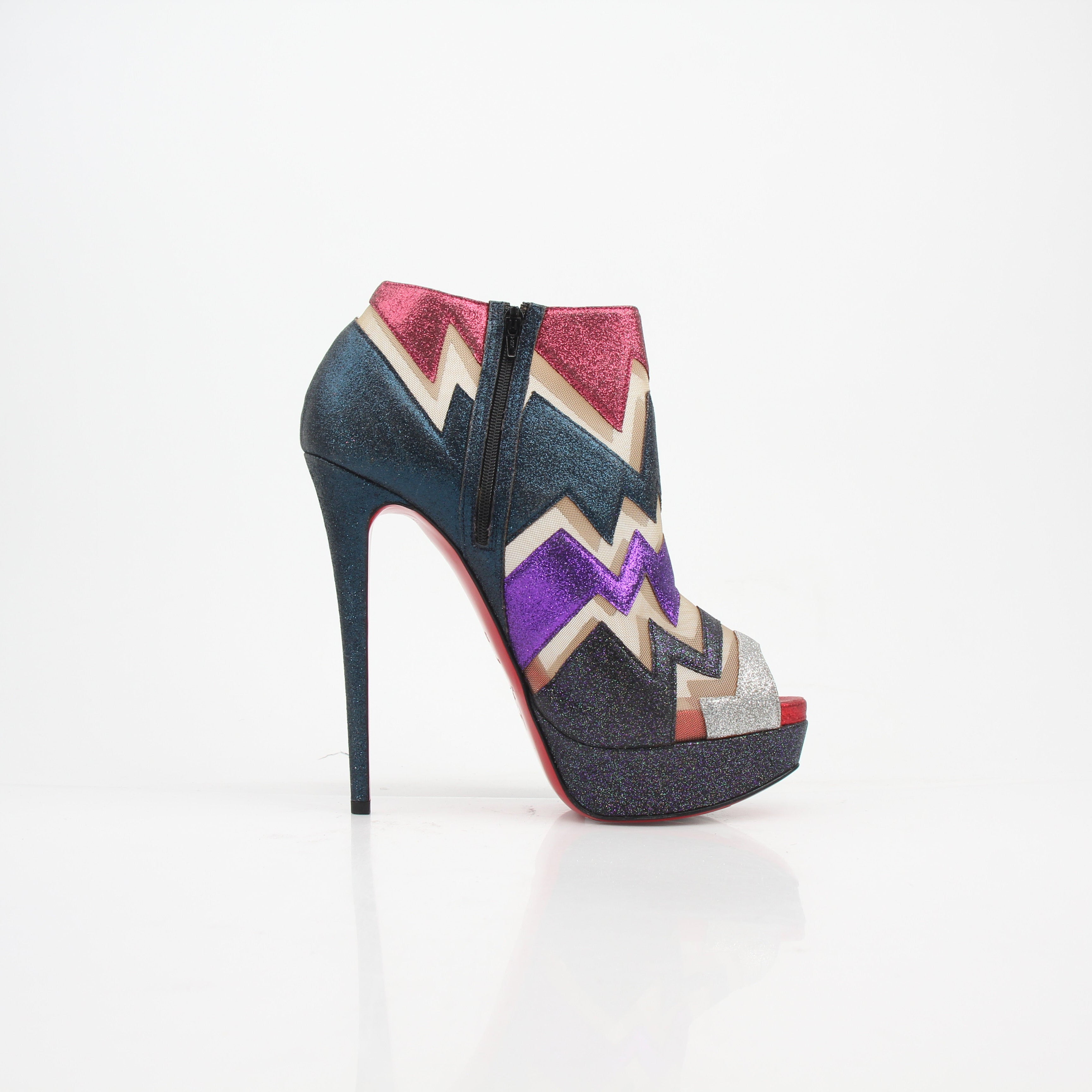 Christian Louboutin Ziggy Glitter Booty
