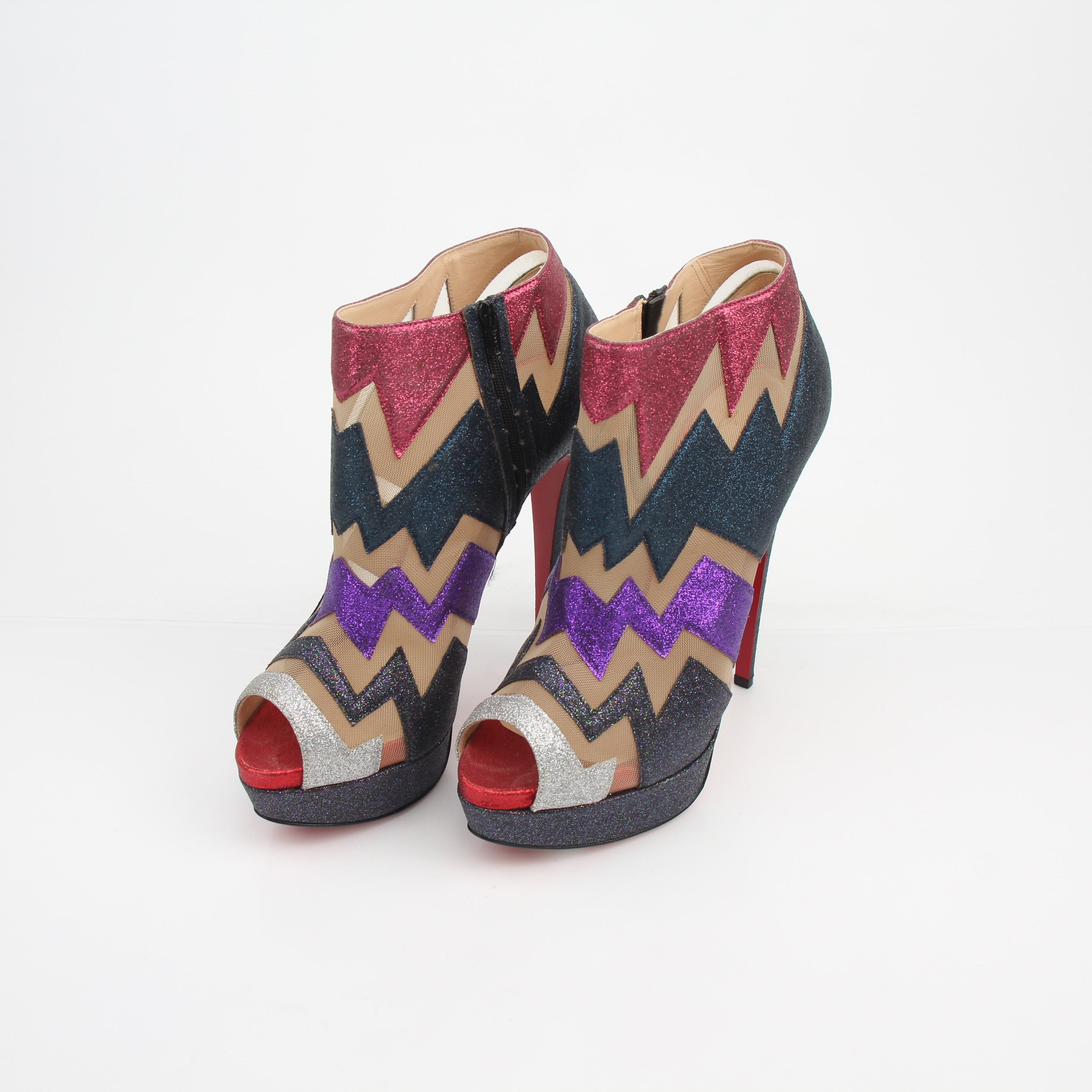 Christian Louboutin Ziggy Glitter Booty