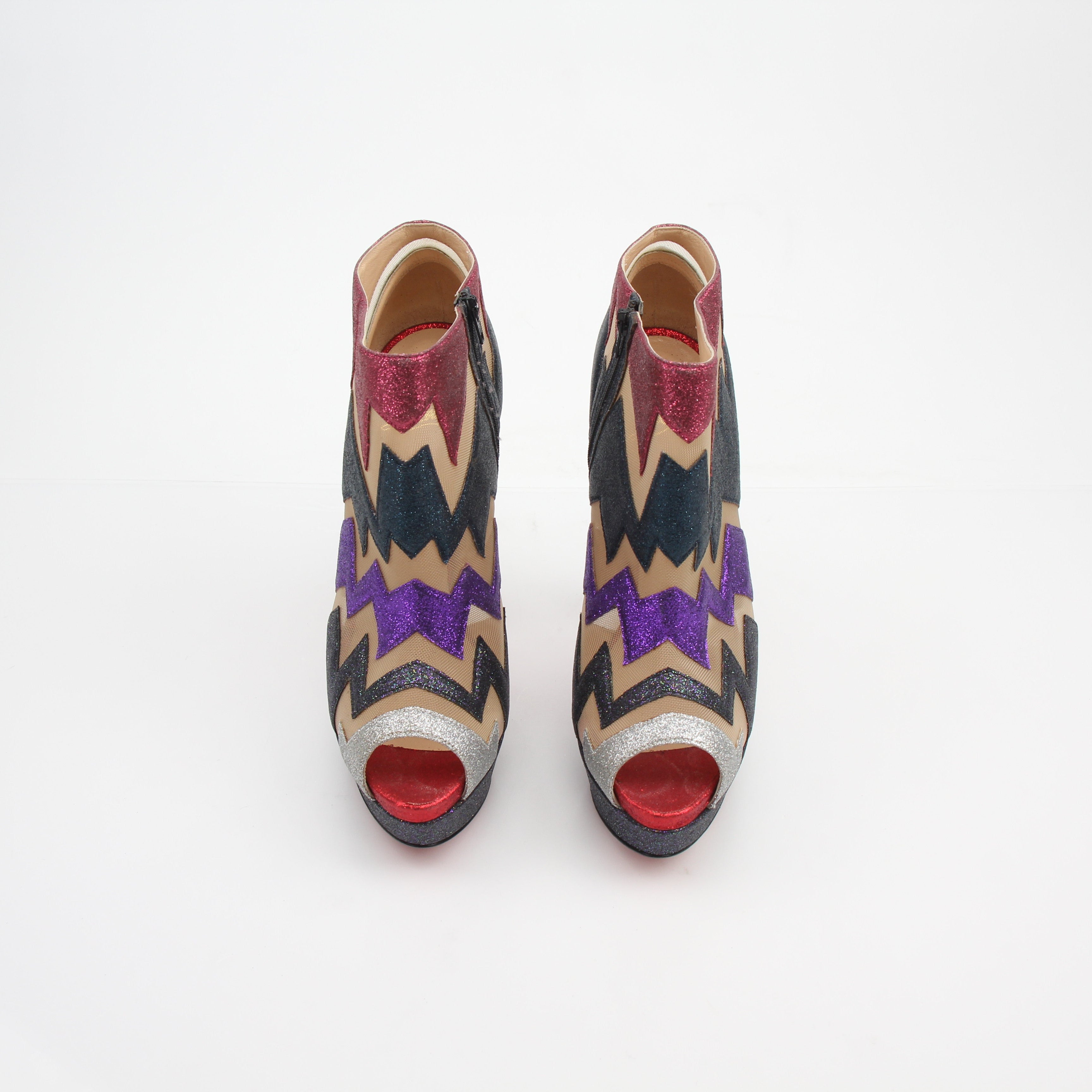 Christian Louboutin Ziggy Glitter Booty