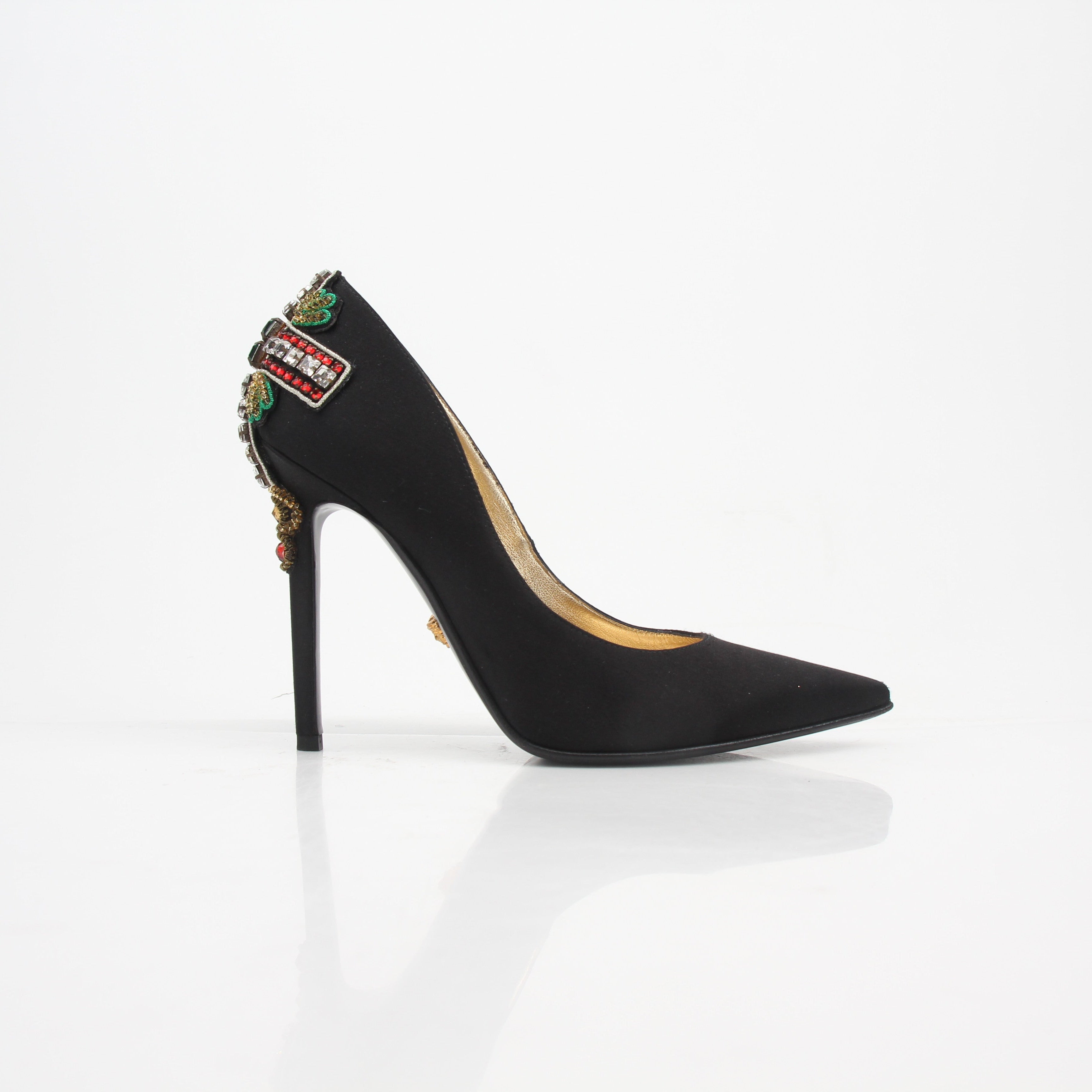 Versace Byzantine Cross Encrusted Heels