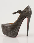 Christian Louboutin Snakeskin Platform Heels
