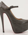 Christian Louboutin Snakeskin Platform Heels