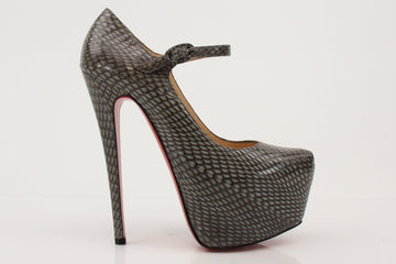 Christian Louboutin Snakeskin Platform Heels