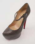 Christian Louboutin Snakeskin Platform Heels