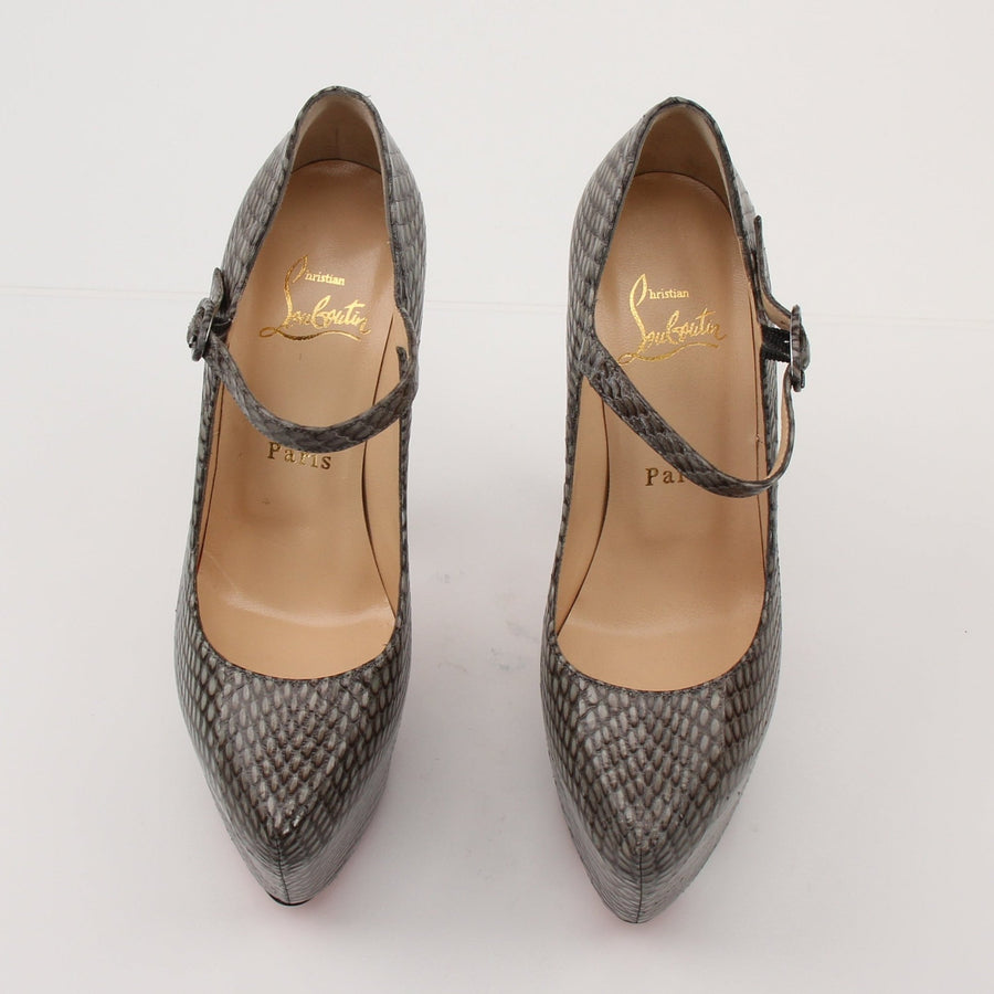 Christian Louboutin Snakeskin Platform Heels