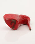 Christian Louboutin Lady Peep Python Platform Pumps