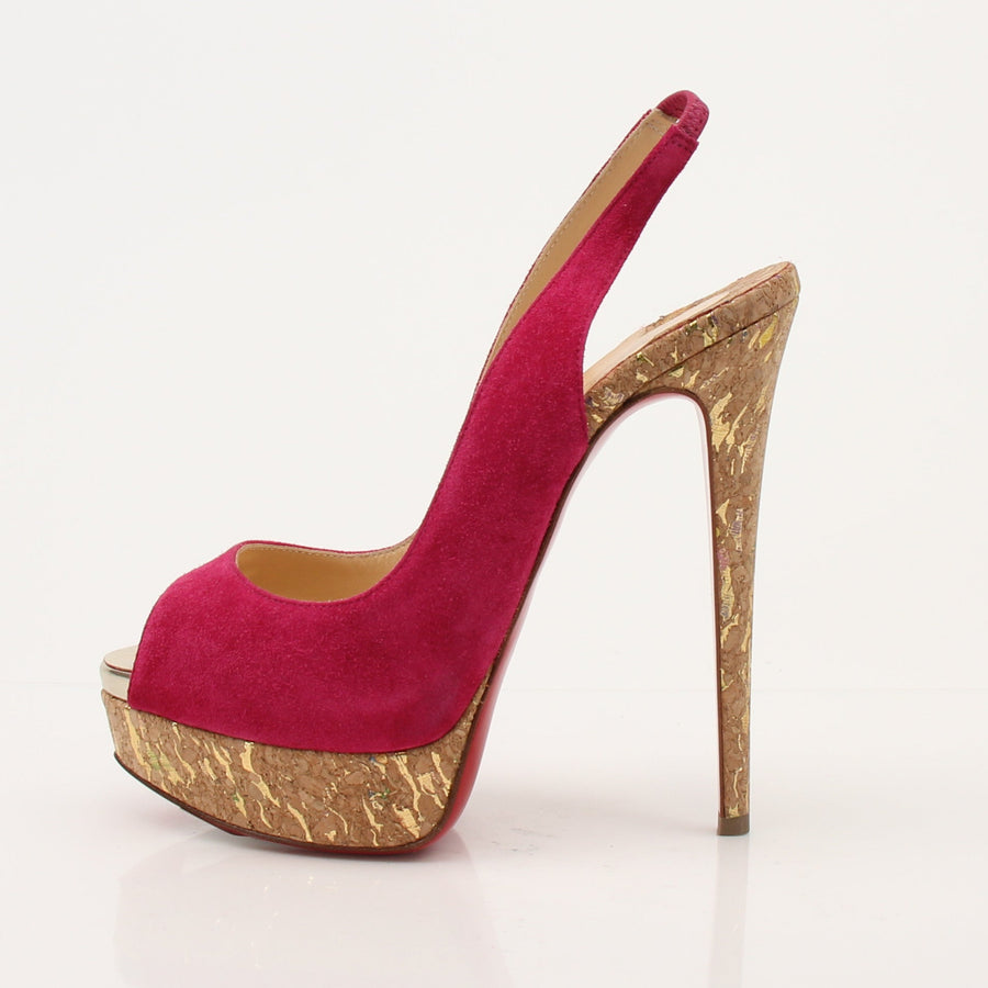 Christian Louboutin Lady Peep Slingbacks