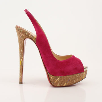 Christian Louboutin Lady Peep Slingbacks