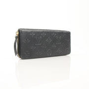 Louis Vuitton Clemence Empreinte wallet by Gold & Beyond, showcasing embossed leather with multiple card slots and a sleek design.