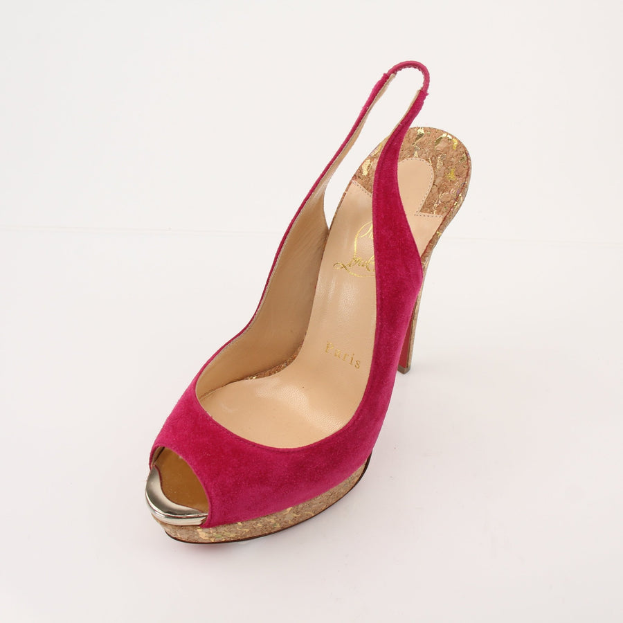 Christian Louboutin Lady Peep Slingbacks